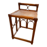 Vintage rattan side table