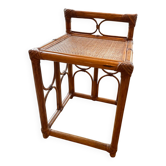 Vintage rattan side table