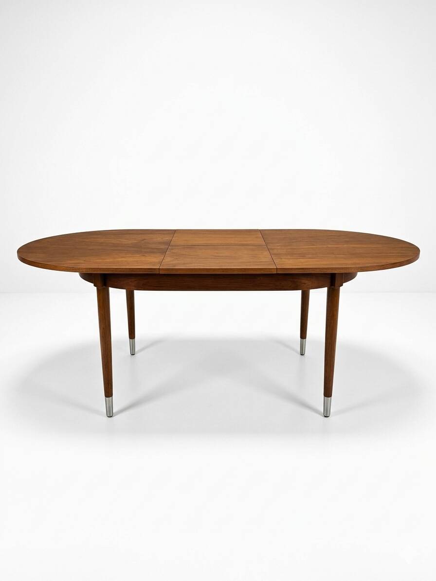 Scandinavian extendable teak table from the 1960s (butterfly extension)