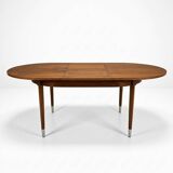 Scandinavian extendable teak table from the 1960s (butterfly extension)