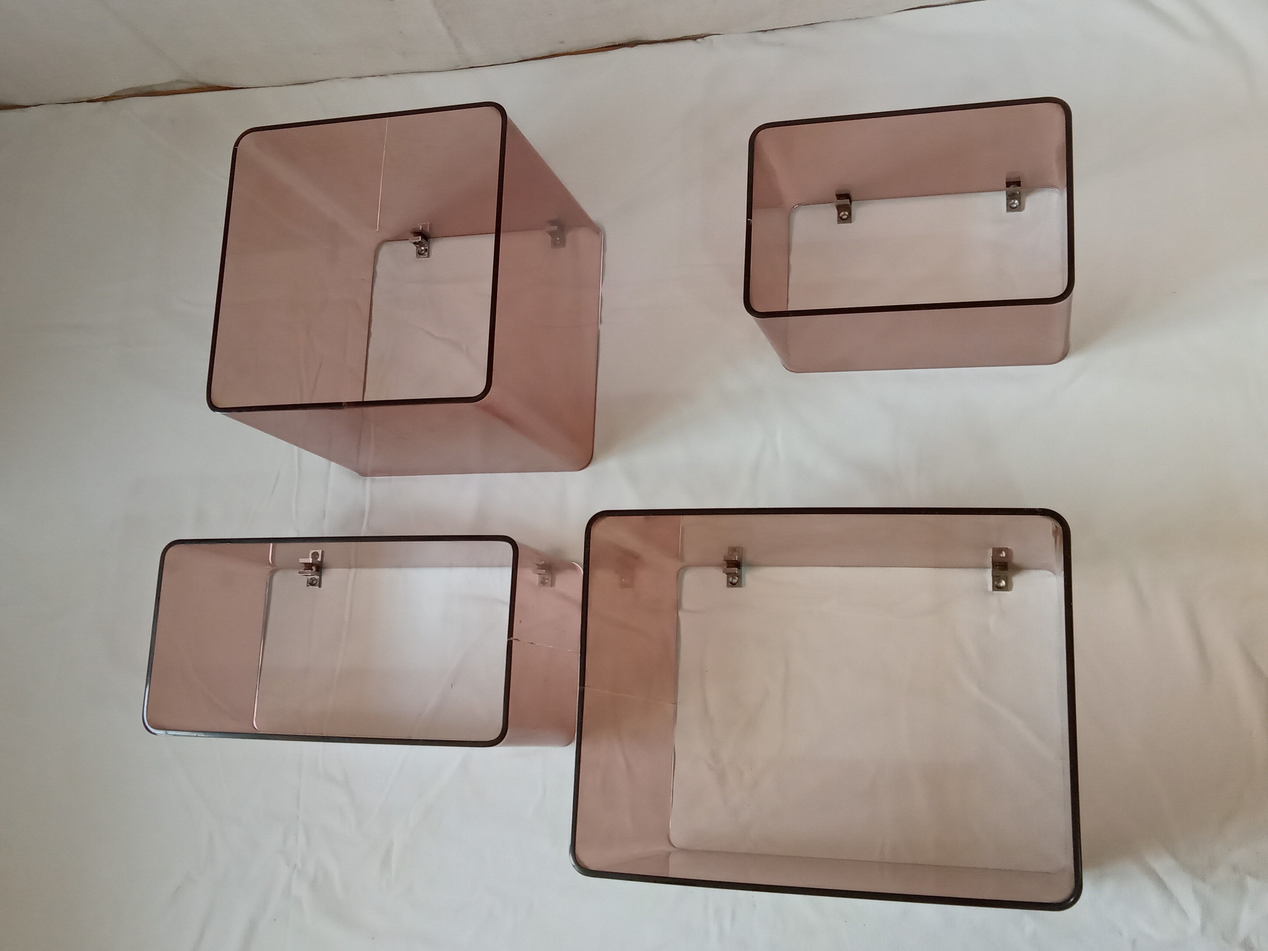 Plexiglas shelves 1970