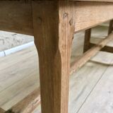 Old solid oak bench