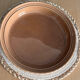 Vintage pie dish in barbotine apple pie Silea