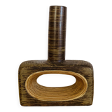 Rattan and ceramic vase
