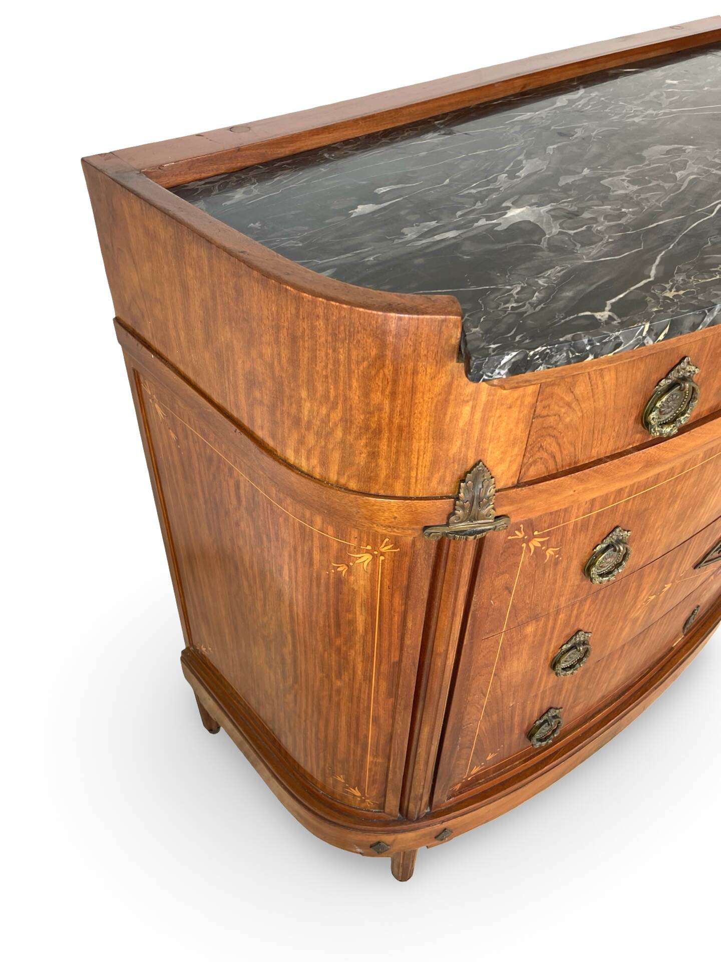 The demi-lune commode/ chest of drawers