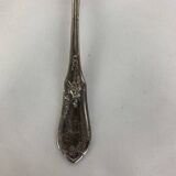 4 small silver metal spoons