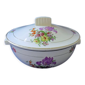 Orchies semi-porcelain tureen with floral decoration