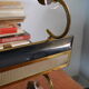 Rectangular Art Deco Chandelier 6 Golden Brass Lights