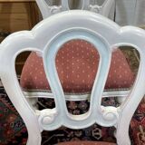Set of 6 English Victorian style mahogany chairs.