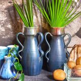 Duo of Flemish pottery of Charles and Auguste Maes early twentieth century