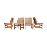 4 chaises modèle 3232 Borge Mogensen pour Fredericia Stolefabrik