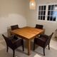 Solid teak table