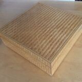 Straw marquetry box