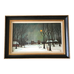 Huile sur toile A .de