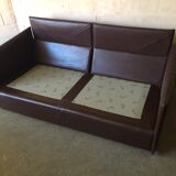 2-seater leather leolux sofa