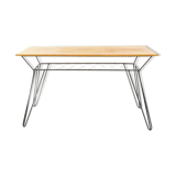 Vintage coffee table with wired base