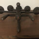 Brutalist wrought iron chandelier