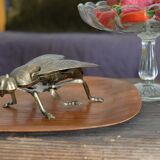 Vintage brass fly ashtray 1970