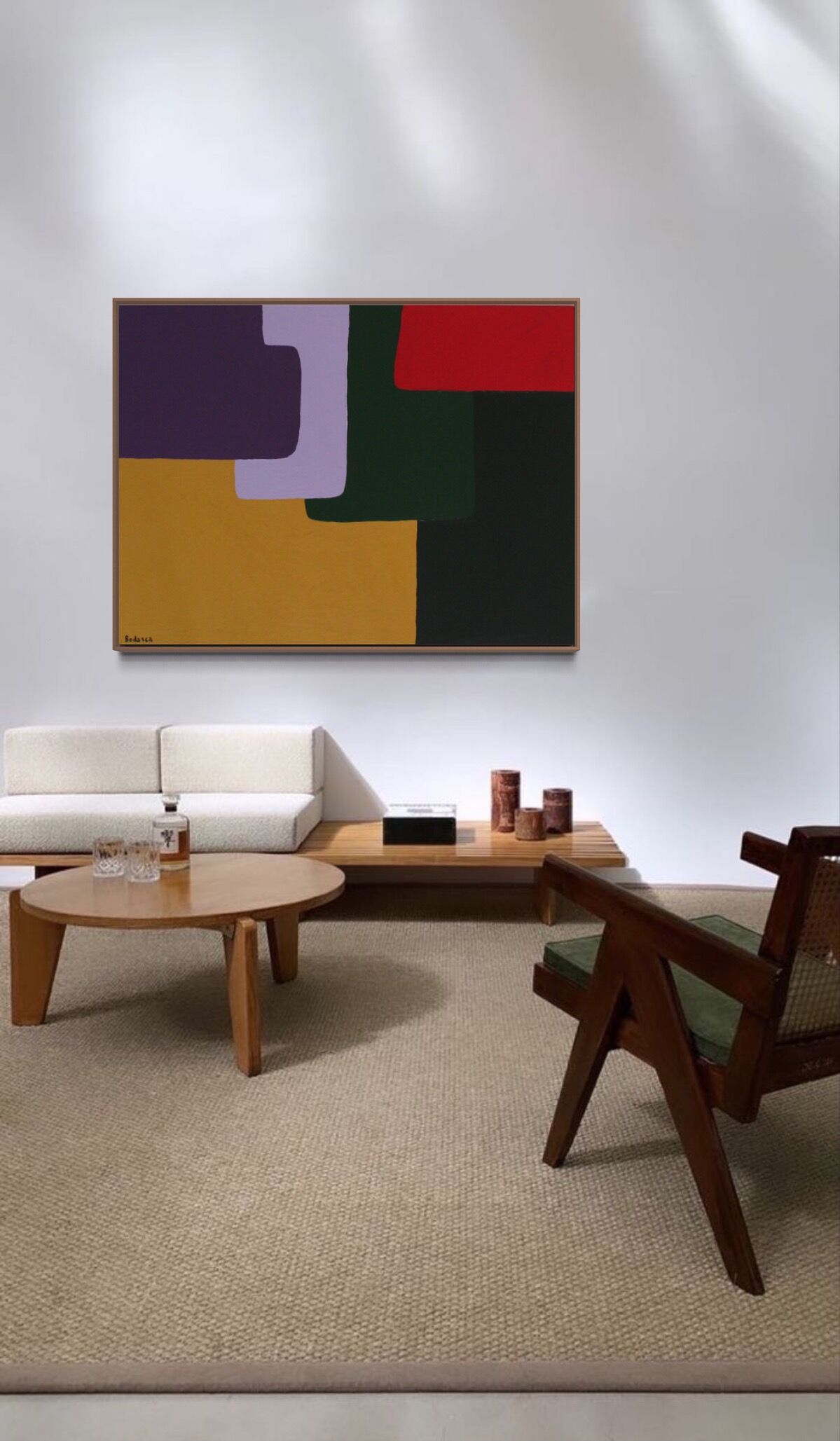 Large colorful painting 130x97 cm