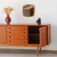 Vintage Scandinavian teak sideboard (220 cm)
