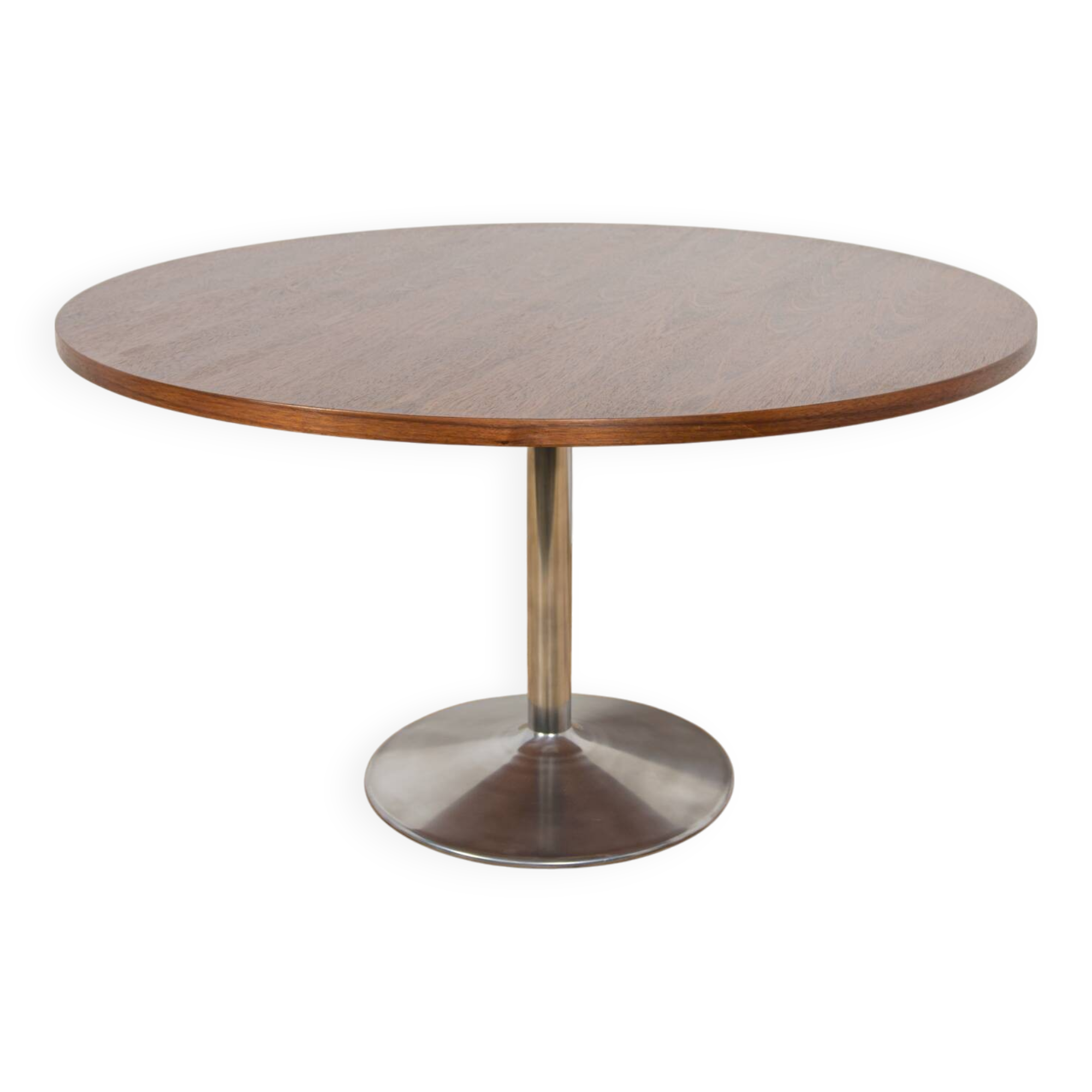 Table à manger ronde moderne du milieu du siècle, Danemark, années 1970