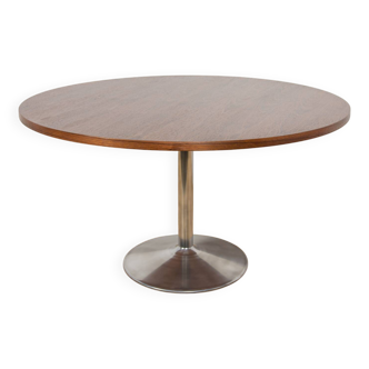 Mid-Century Modern Round Dining Table, Denmark, 1970s