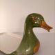 Plat de service fois gras tête canard duck serving dish vintage nöel christmas