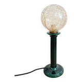 Vintage green ceramic lamp