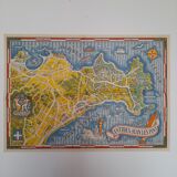 Map poster of Saint Juan Les Pins