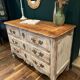 Louis XV chest of drawers in patinated oak