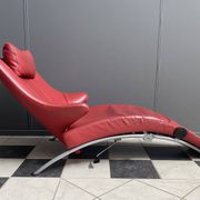 Foldable red relax chair by Stefan Heiliger model Solo 699 for WK Wohnen
