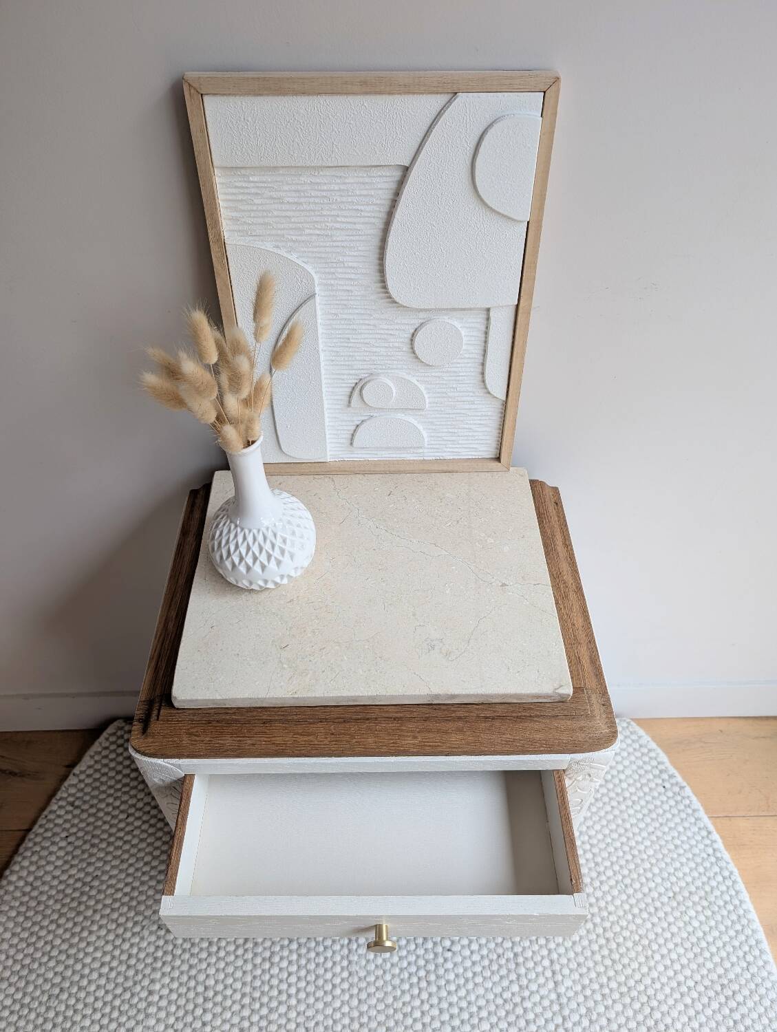 Pair of revisited 1930s bedside tables