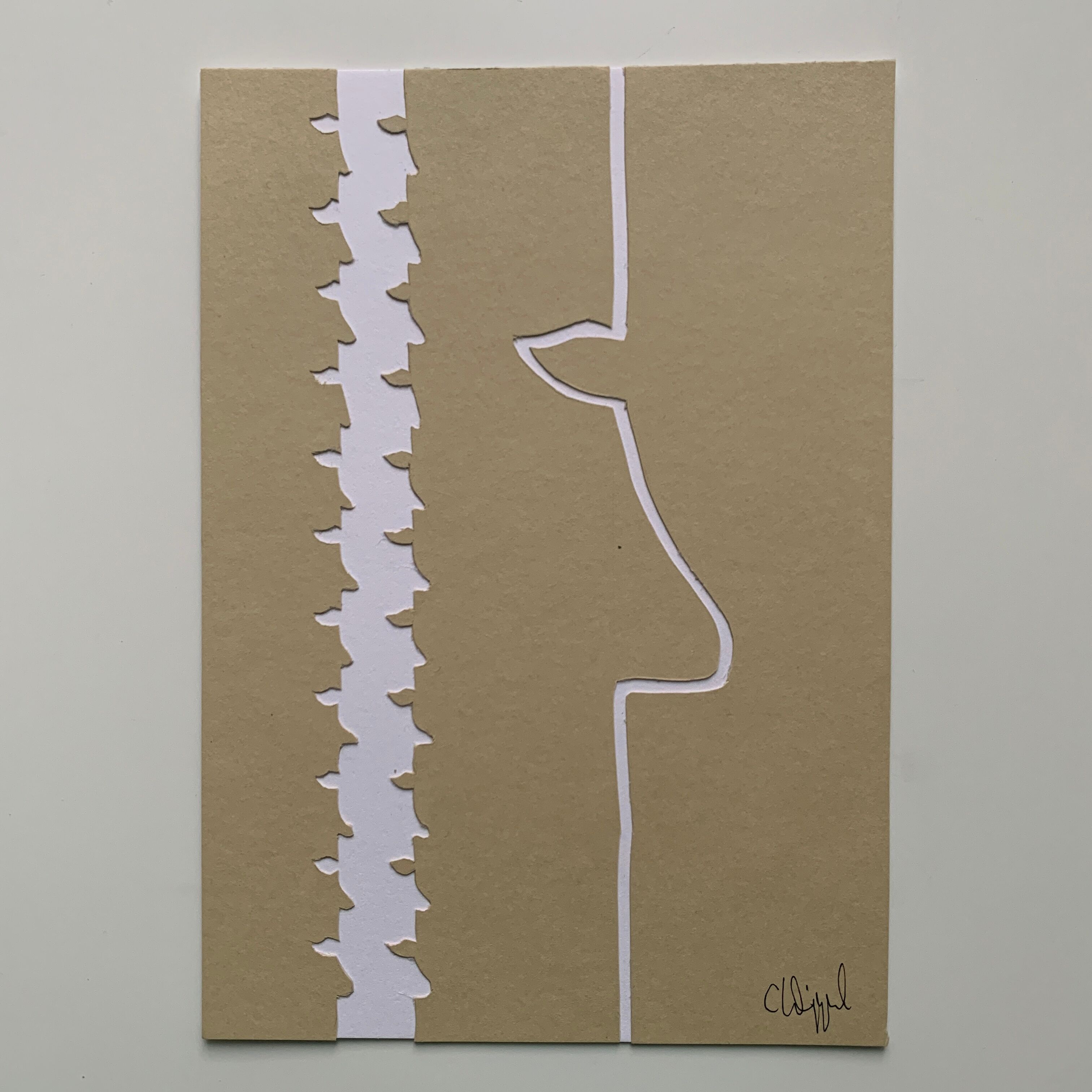Collage 'Plain Vanilla I' of series 'Silhouettes'