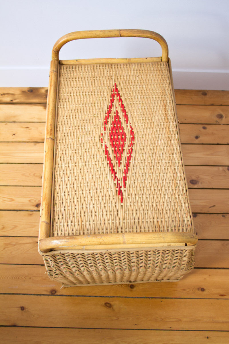Rattan toy box