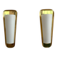 Art Deco Wall Sconces by Vereinigte Werkstätten, Brass & Opaline, 1950