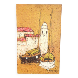 Rare huile sur toile
