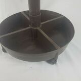 Plant holders, brown plastic jar holders italian design 70s