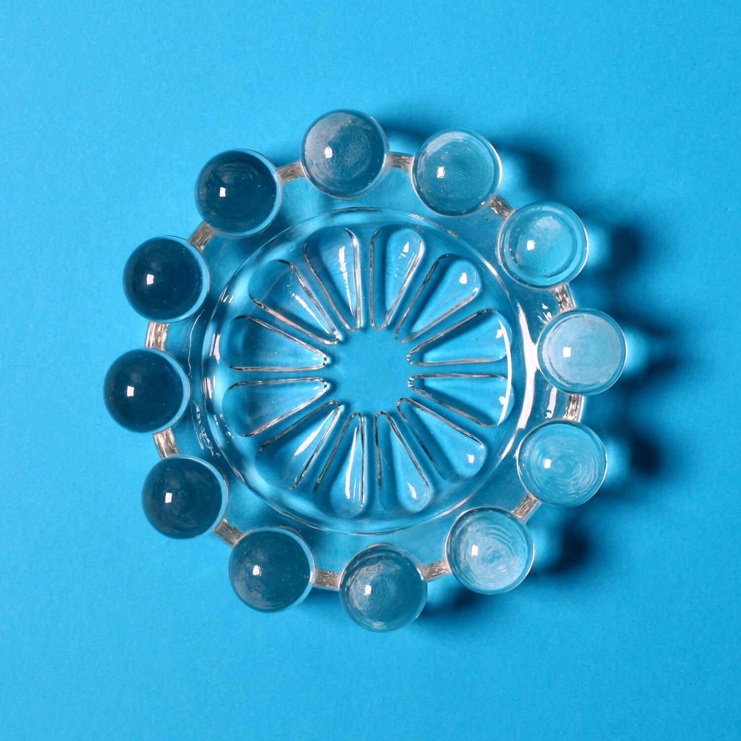 Boopie Bubble Glass Ashtray / Mid-Century Smоking Accessory / Italy / 1950s