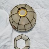 Set of 4 lampshade suspensions in mother-of-pearl