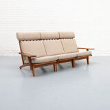 GE-375/3 Three-seater Sofa by Hans Wegner  for Getama