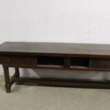 Oak Farmhouse Table or Console Table, Late 18th Century