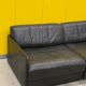 De Sede DS-76 Modular 2-Seater Sofa / Sofa Bed – Black Leather (1970s)
