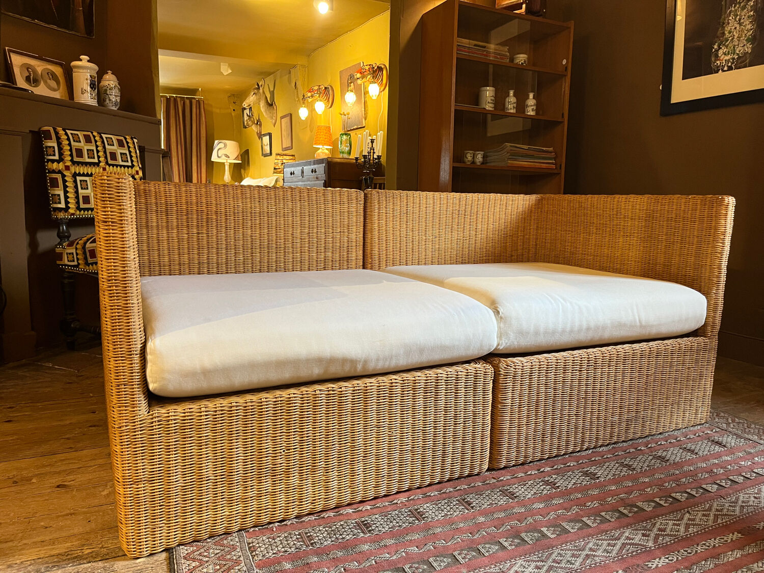 Banquette en osier