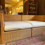 Wicker bench