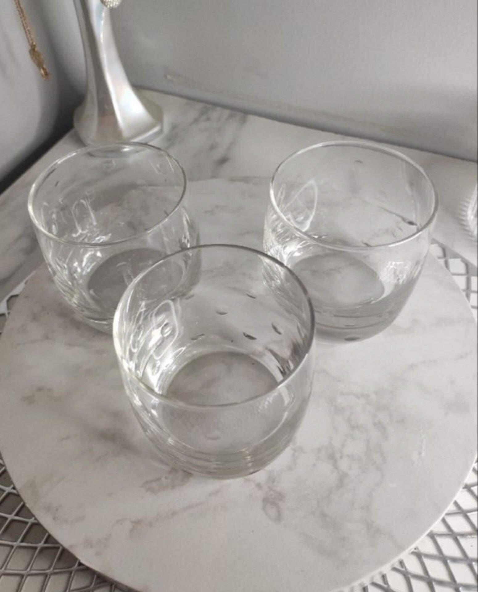Vases with round reliefs