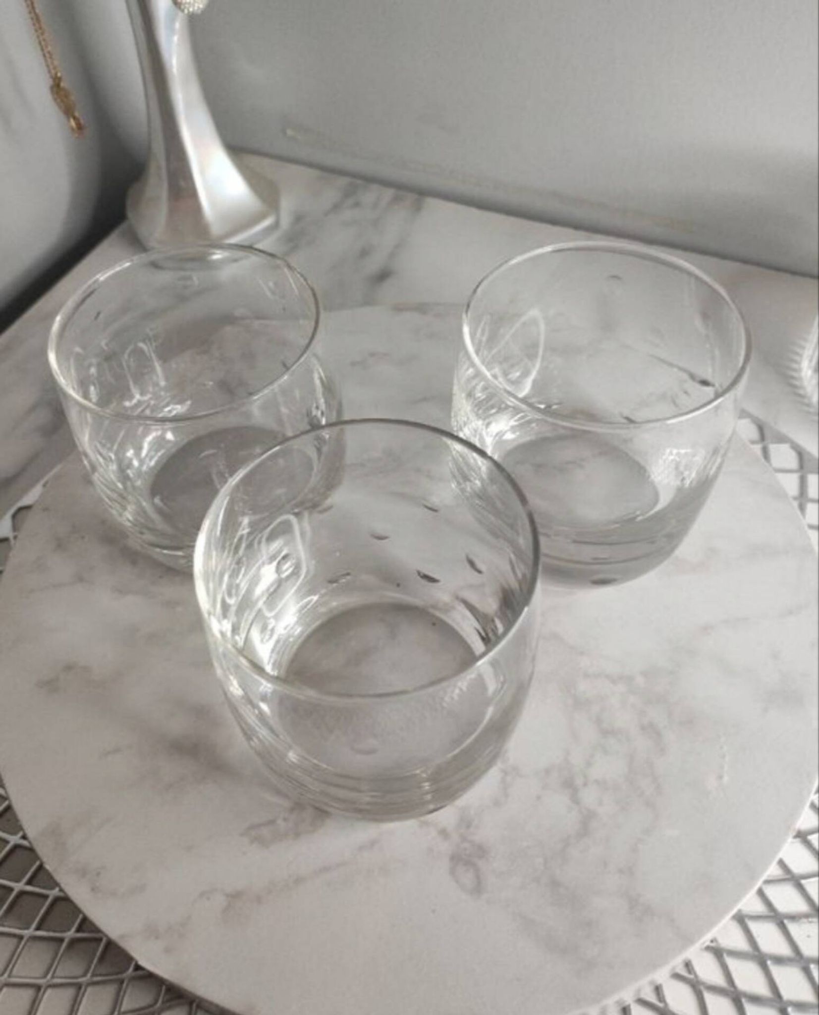 Vases with round reliefs