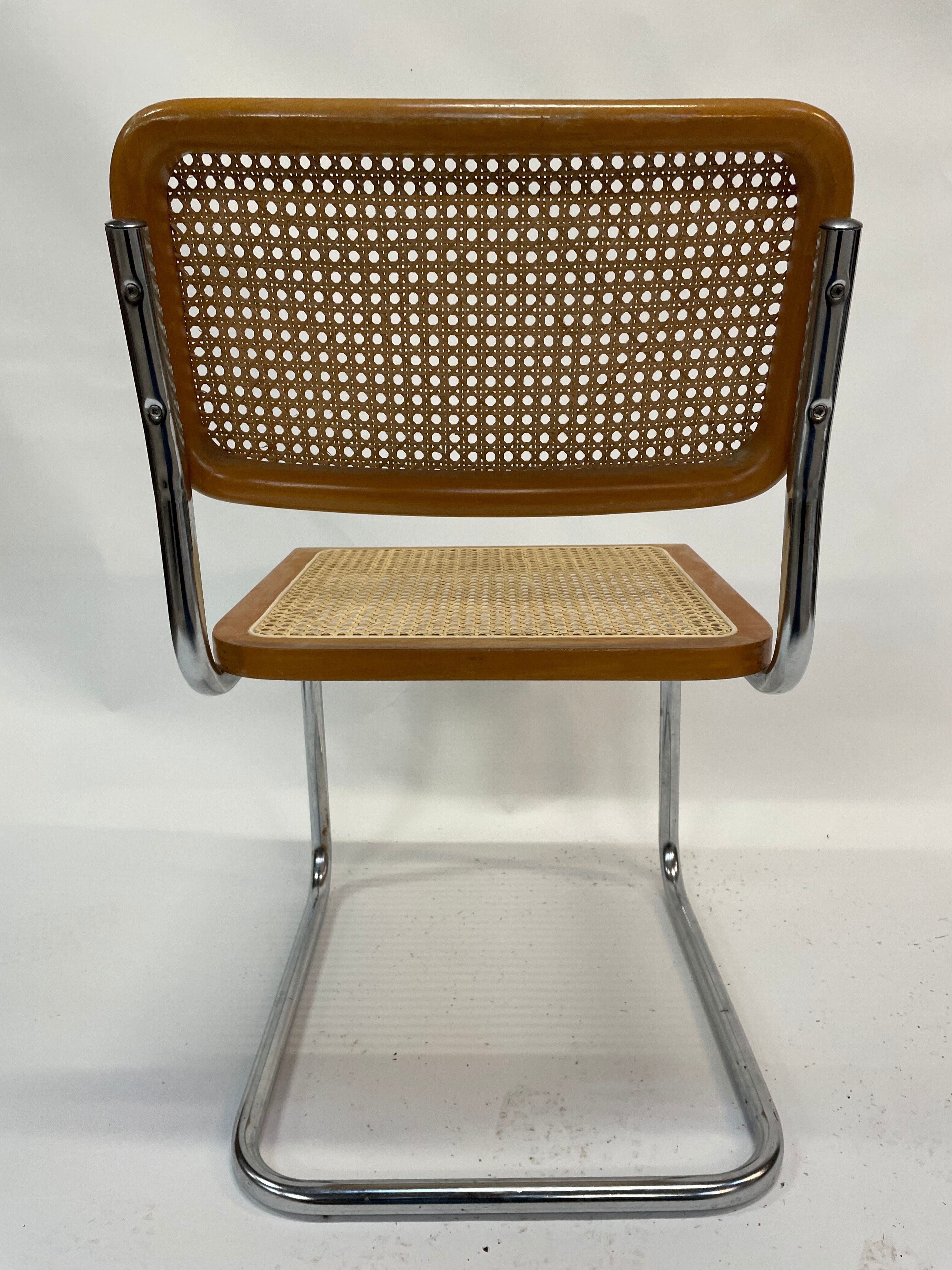 Cesca design chair b32 model in chrome