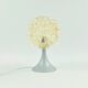 Paire de lampes de table en verre bulle ambre de style mid-century par H. Tynell, années 1960.