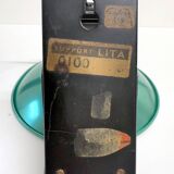 "LITA" Metal Wall Lamp Clamp Lamp with Green Reflector Vintage 70's