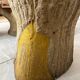 Garden furniture in concrete imitation faux wood